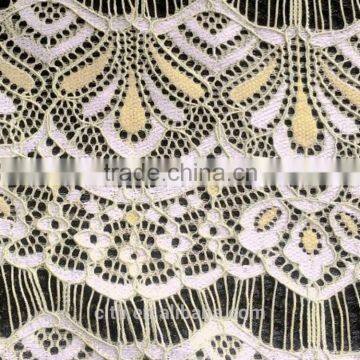 2015 China lace market nylon elastic lace fabric