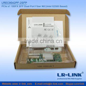 LREC9042PF-2SFP PCIe x1 100FX Dual SFP Port Fiber NIC (Intel 82580 Based) Unique Modle in the World photo-4