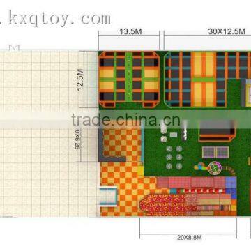Luxury Indoor Trampoline Park Huge Indoor Trampoline Park With Dodge Balls,slam Dunk,sea Balls,foam Pit for Adult and Kids photo-2