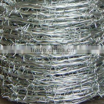 galvanized barbed wire