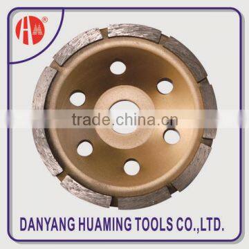 High quality segments diamond single row cup grinding wheel for concrete and stones