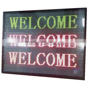 P4 multi-color indoor LED moving message display