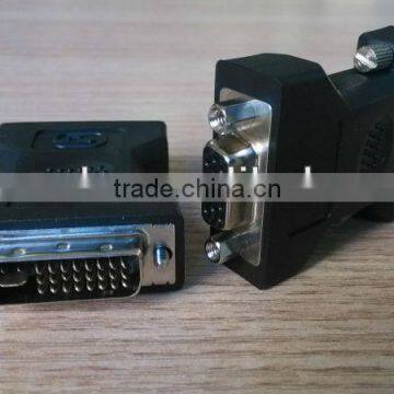 New product DVI 24+5 pin male to D-sub 15 pin female adapter