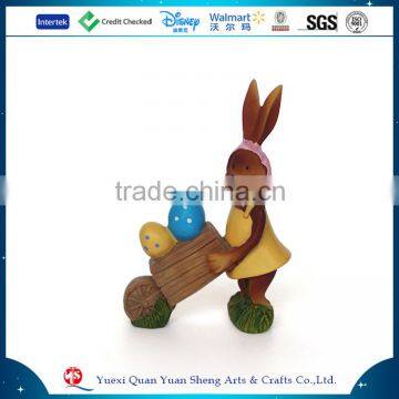 Delicate Color Easter Bunny Rabbit Resin Easter Gift