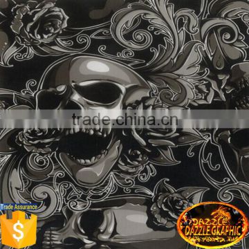 Unmatched Quality Dazzle Graphic DGJJ836 Devil Skull Hydro Dipping Film Sale Water Transfer Printing Film Hydrographics                        
                                                Quality Choice