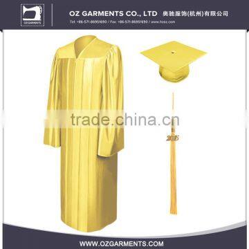 Unisex College Shiny Gold Bachelor Graduation Gown