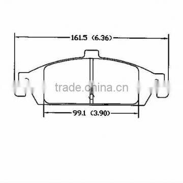 For Chevrolet oldsmobile Pontiac D727 OE 18024383 fronts parts brake pad