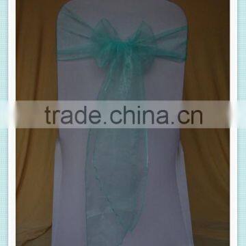 YHS#18 organza polyester banquet wedding wholesale chair cover sash