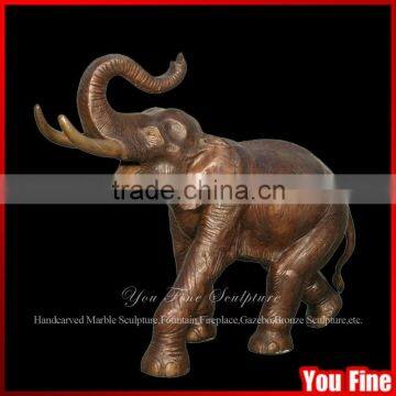 Outdoor Antique Bronze Elephant Statue For Sale