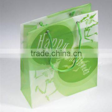 Rope handle plastic shopping bag