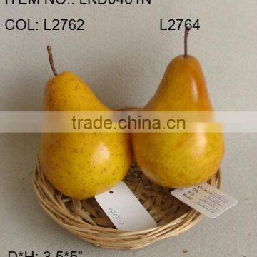 2014Artificial Fake Fruits 3.5*5" Artificial Polyfoam Pear House Decoration