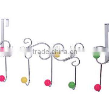 Latest Chrome Plated Metal Hooks Over the Door Hanger Wall Hook Coat /hat/towel Hanger