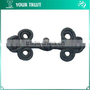 Height16 Centermeter All White Sew On 100% Nylon Chinese Knot Frog Buttons photo-2