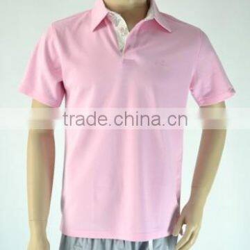 Professional customized Pink polo shirt for men