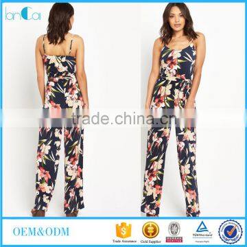 Very Strappy Floral Wide Leg Jumpsuit romper womens playsuit