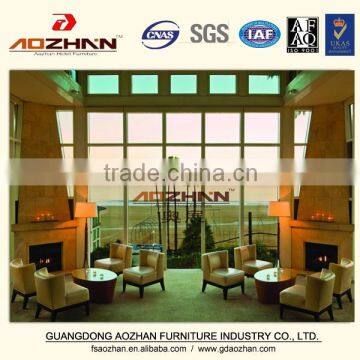 2016 modern Latest Design wooden Hotel Lobby Sofa chair