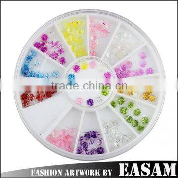 Fashion 12 colors glitter pearl for nail art decoration