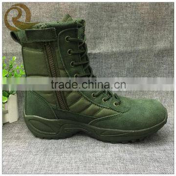 Hot selling army green leather tactical customer design military boots