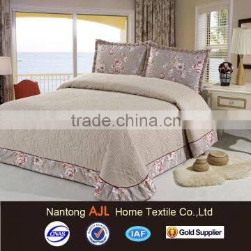 HOT sale 100% cotton quilted bedspread