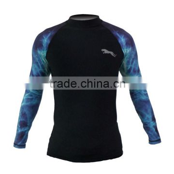 dri fit lycra sportswear long sleeve rash guard for men