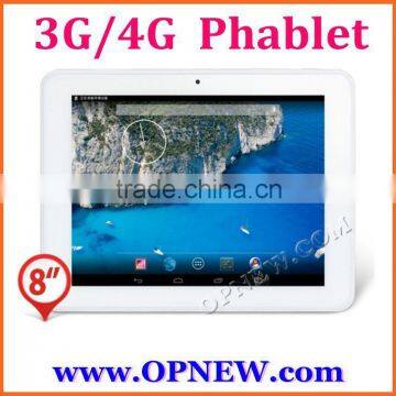 Factory 8 inch 4G android 5.1 lollipop phone call tablet pc MTK8752 Octa core phablet IPS touch screen from opnew