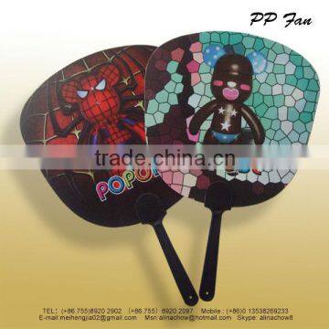 PP fan with black handle