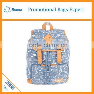 Wholesale kids denim school bag toddler backpack