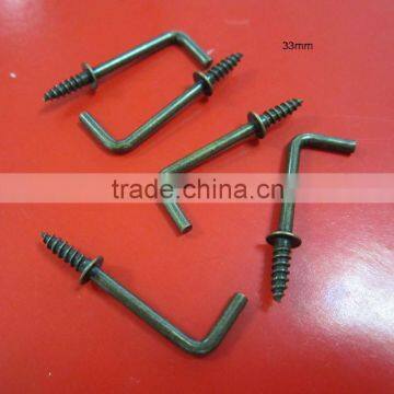 Metal 7 shaped eye screws, screws eys for wood