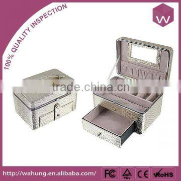 Luxury Siliver Jewellery Packaging Leather Drawer Boxes For Ring /Watch/Necklace/Bracelet Wholesale