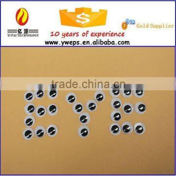 YIWU YIPAI20mm Plastic Circle Moving Eyes googly eyes with eyelash