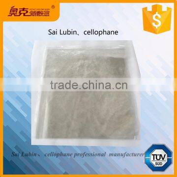 Transparent plastic cellophane for flower and food packaging