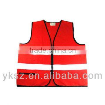 reflective wholesale red safety vest