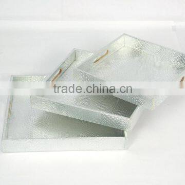 Simple silver dish book