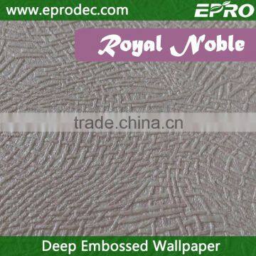 Administration new latest vinyl deep embossed wallpaper