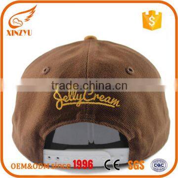 High Quality Hot Sale Custom Flat Peaked Leather Bump Custom Baseball Cap photo-3
