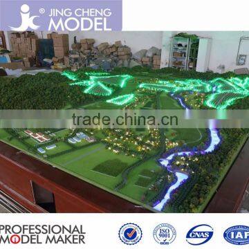 Architectural model maker with beautiful landscape and lighting