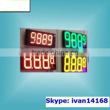 High Waterproof/nowaterproof gas station digital display 7 Segment LED Gas Price Display signs