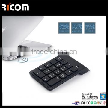 ABS material Mini Numeric Keypad 2.4G wireless digital keyboard 19KEYS numeric keypad for laptop-G1-Shenzhen Ricom