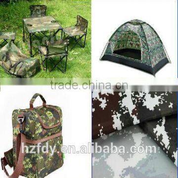 pvc coated camouflage polyester tent fabric