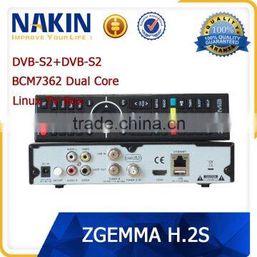 Genuine Zgemma H.2S twin tuner Dual Core satellite receiver zgemma h2s wholesale uk