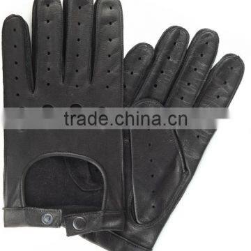 leather decorated dress leather gloves