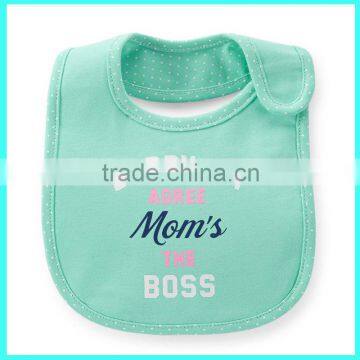 Baby bibs cotton washable, Daddy and I serie, waterproof bib