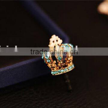 Economic hot sale crystal elephant dust plugs for iphone