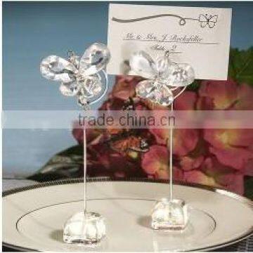 Wedding favor Exquisite Crystal Butterfly Place Card Holders