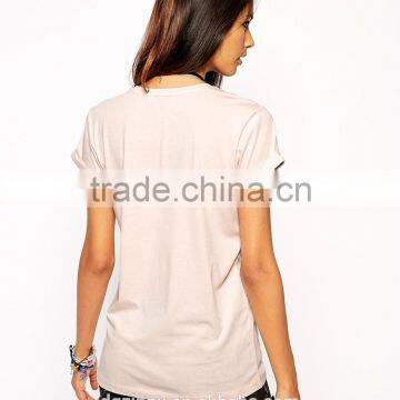 Simple T-Shirt With Animal Picture Printed photo-3