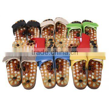 Wholesale bet price jade stone massager slipper,pebble stone massage slipper