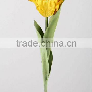 46cm Artificial Flower Satin Tulip Spray with 2 Leaves