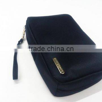 Factory derect navy blue travel cosmetic bag for man