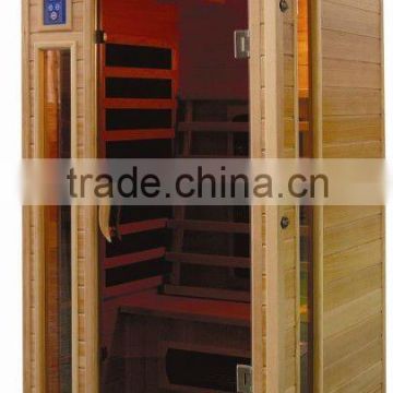 Luxury Infrared Brown Glass Sauna of 1 Person