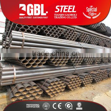 High quality round welded steel pipe Round ERW steel pipe used for oil